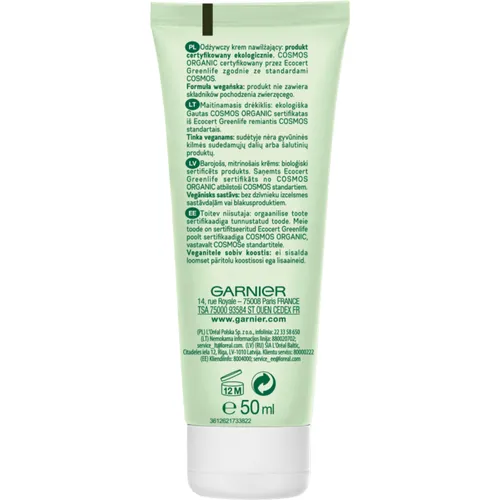 Garnier Bio, Argan Nourishing Face Moisturizer (Odżywczy krem nawilżający z arganem) - 2