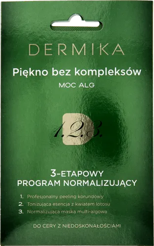 Dermika 1.2.3., 3-etapowy program normalizujący, cera z niedoskonałościami