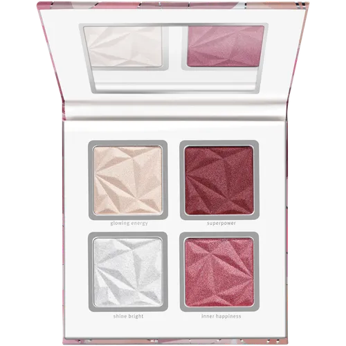 Essence Crystal Power, Blush & Highlighter Palette (Paleta rozświetlaczy do twarzy) - 1