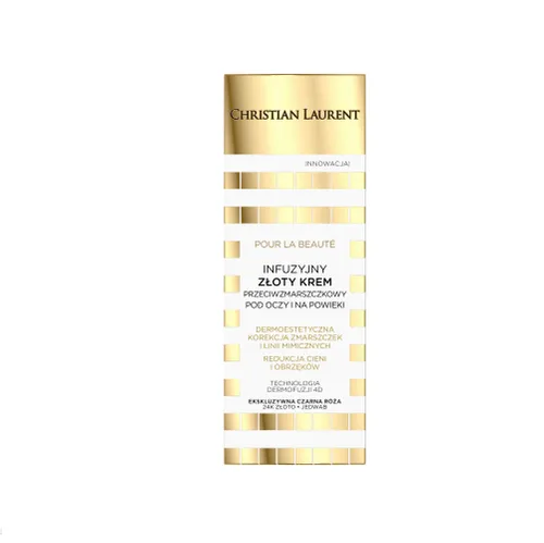 Christian Laurent Pour La Beaute, Infuzyjny złoty krem przeciwzmarszczkowy pod oczy i na powieki - 2