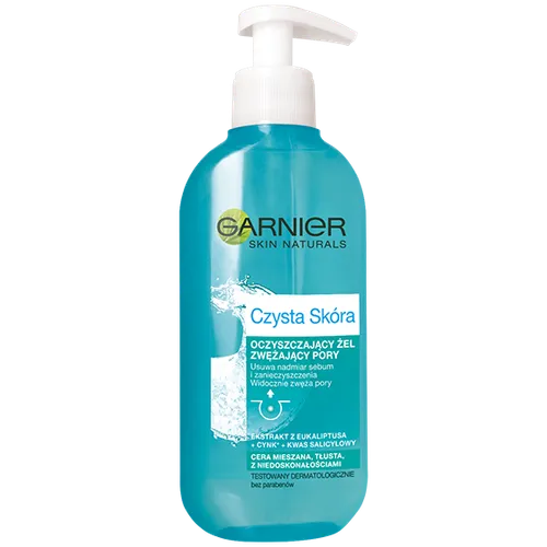 Garnier Czysta Skóra, Oczyszczający żel zwężający pory