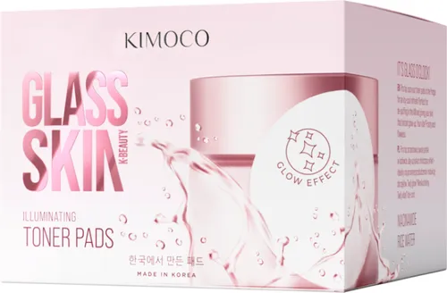 Kimoco Beauty Glass Skin, Illuminating Toner Pads (Rozświetlające płatki do twarzy)