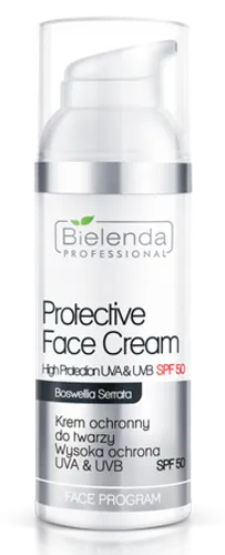 Bielenda Professional Face Program, Protective face Cream Boswellia Serrata SPF 50 (Krem ochronny do twarzy wysoka ochrona UVA i UVB)