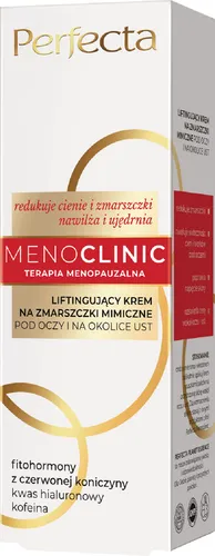 Perfecta Menoclinic Terapia Menopauzalna, Liftingujący krem na zmarszczki mimiczne pod oczy i na okolice ust