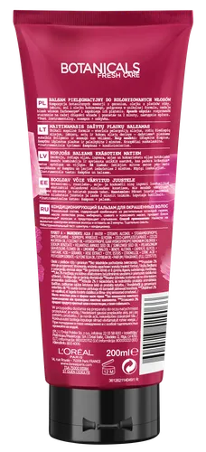 L'Oreal Paris Botanicals Fresh Care, Róża & Geranium, Nadający blask balsam do włosów farbowanych i pozbawionych blasku - 2