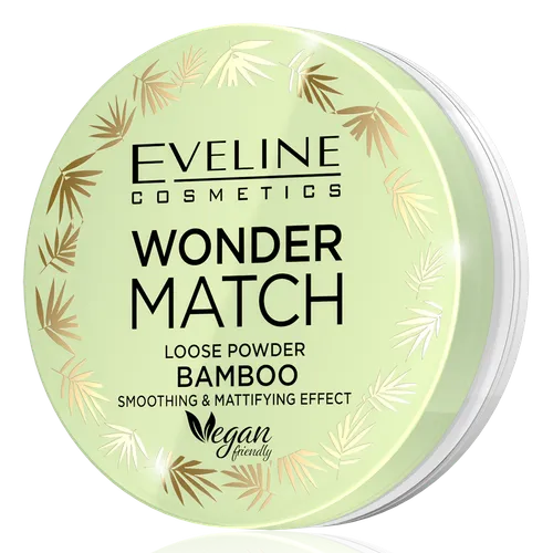 Eveline Cosmetics Wonder Match, Bamboo Loose Powder (Bambusowy puder sypki wygładzająco-matujący)