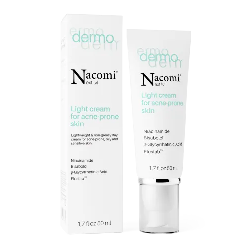 Nacomi Next Lvl Dermo, Light Cream  for Acne-pronte Skin (Lekki krem do cery trądzikowej)