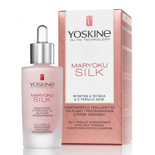 Yoskine Maryoku Silk, Koncentrat C-ferulowy 3% na plamy i przebarwienia