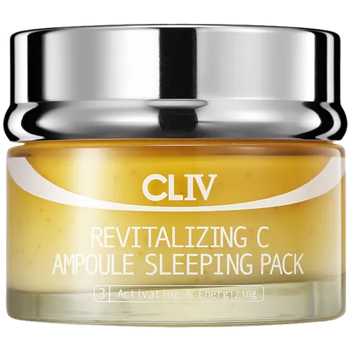 Cliv Premium Revitalizing C Ampoule Sleeping Pack (Rewitalizująca maska-ampułka w kremie na noc z witaminą C)