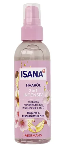 Isana 2 in 1 Intensive Jojoba Oil, Olejek do włosów - 1
