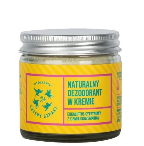Mydlarnia Cztery Szpaki Naturalny dezodorant w kremie `Eukaliptus cytrynowy z ziemią okrzemkową`