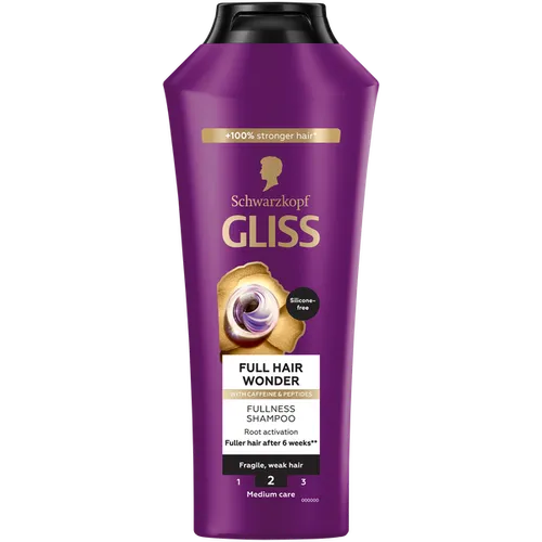 Schwarzkopf Gliss Full Hair Wonder, Fullness Shampoo (Szampon nadający objętość)