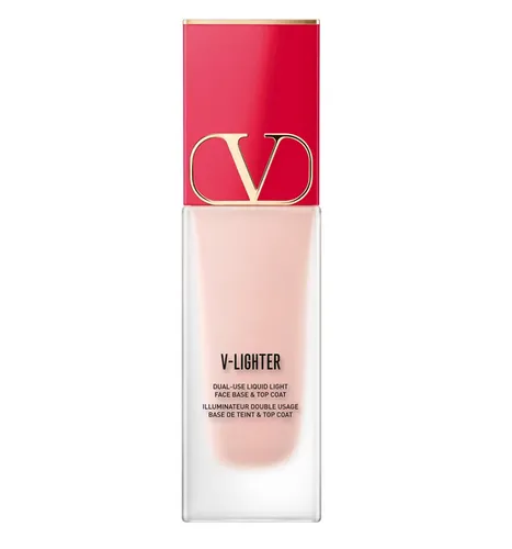 Valentino Makeup, V-Lighter, Dual-Use Liquid Light Face Base & Top Coat (Rozświetlacz w płynie 2w1 nawilżająco-wygładzający) - 2