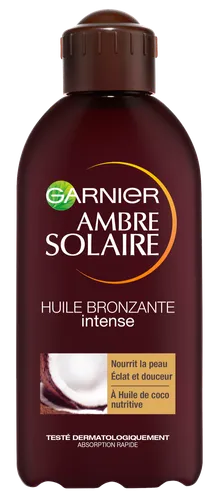Garnier Ambre Solaire, Huile Bronzante (Brązujący olejek do opalania o zapachu kokosowym)