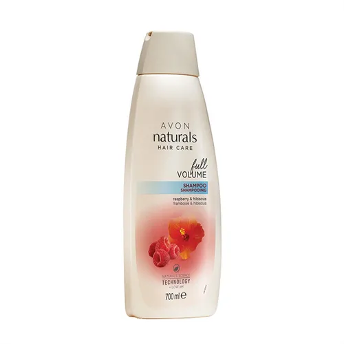 Avon Naturals, Hair Care, Full Volume Raspberry &  Hibiscus Volumising Shampoo (Szampon dodający objętości włosom cienkim i delikatnym `Malina i hibiskus`) - 1