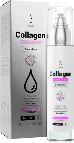 DuoLife Beauty Care,  Collagen Face Mask (Skoncentrowana maska do twarzy na noc)