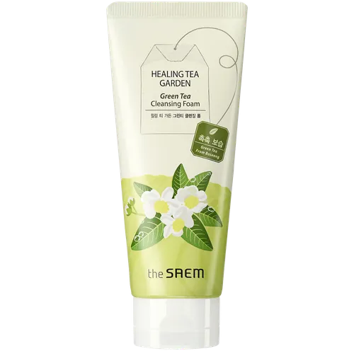 The Saem Healing Tea Garden, Green Tea Cleansing Foam (Pianka do twarzy)