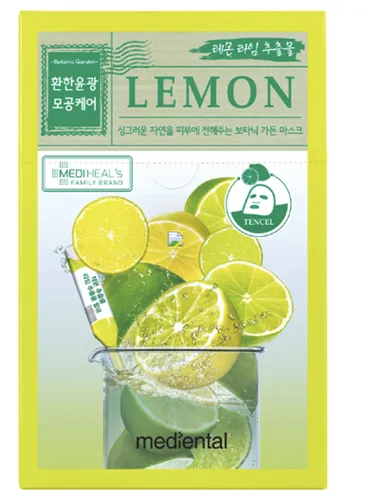 Mediheal Mediental, Botanic Garden, Lemonlime Sheet Mask (Maska w płachcie z limonką i cytrynką)