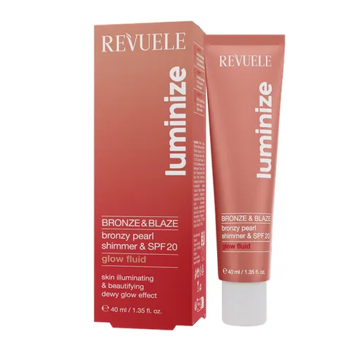 Revuele Luminize, Bronze & Blaze Glow Fluid SPF 20 (Rozświetlający fluid do twarzy i ciała)