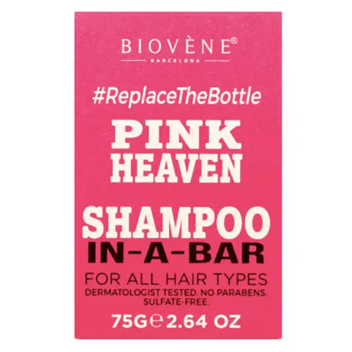 Biovene Barcelona Pink Heaven Shampoo-in-a-bar (Szampon w kostce)