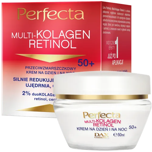Perfecta Multi-kolagen Retinol Przeciwzmarszczkowy krem na dzień i na noc 50+