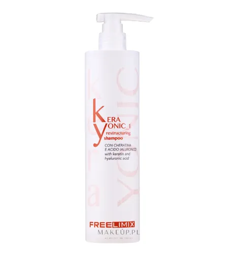 Freelimix Kerayonic, Restructuring Shampoo with Keratin and Hyaluronic Acid (Restrukturyzujący szampon z keratyną i kwasem hialuronowym)