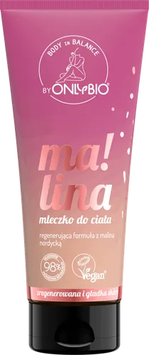 OnlyBio Body in Balance, Mleczko do ciała malinowe