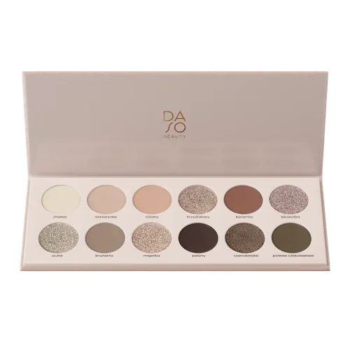 Daso Beauty by Kobo Professional Naturalnie rozświetlona, Paleta cieni do powiek