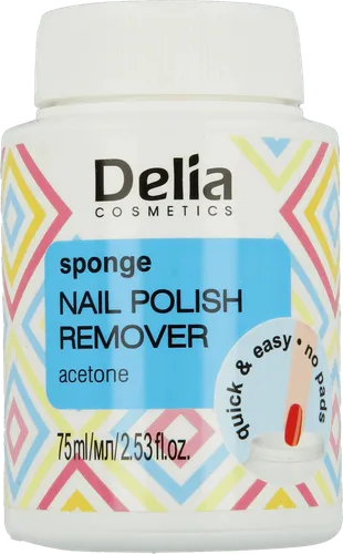 Delia Sponge Nail Polish Remover (Zmywacz z gąbką - acetonowy)