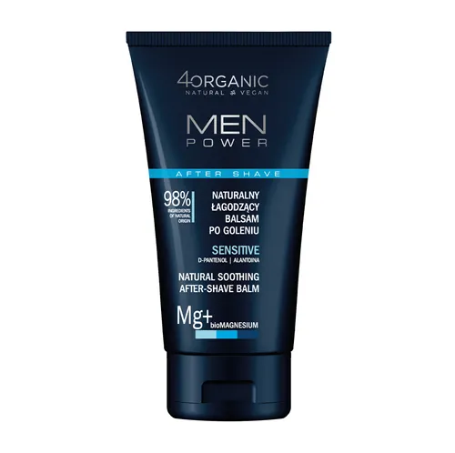 4Organic Men Power, Sensitive Natural Soothing After-Shave Balm (Naturalny łagodzący balsam po goleniu)