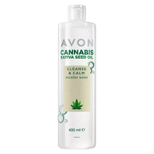 Avon Cannabis Sativa Seed Oil, Cleanse & Calm Micellar Water (Płyn micelarny z olejkiem konopnym)