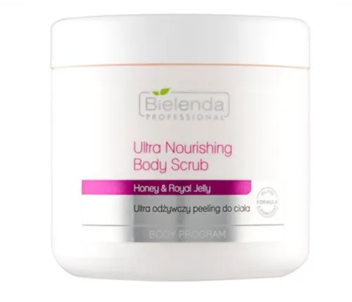 Bielenda Professional Body Program, Ultra Nourishing Body Scrub  Honey & Royal Jelly (Ultra odżywczy peeling do ciała)