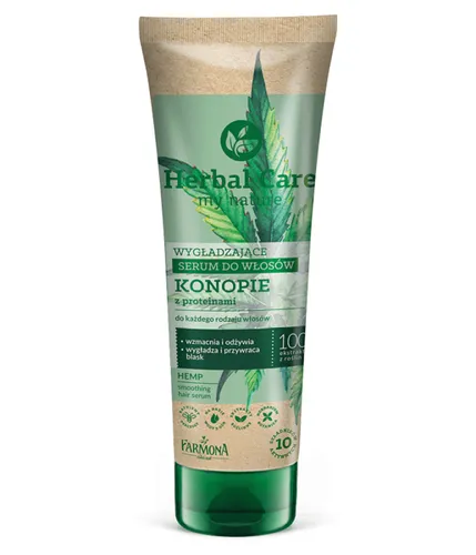 Herbal Care Wygładzające serum do włosów `Konopie z proteinami`