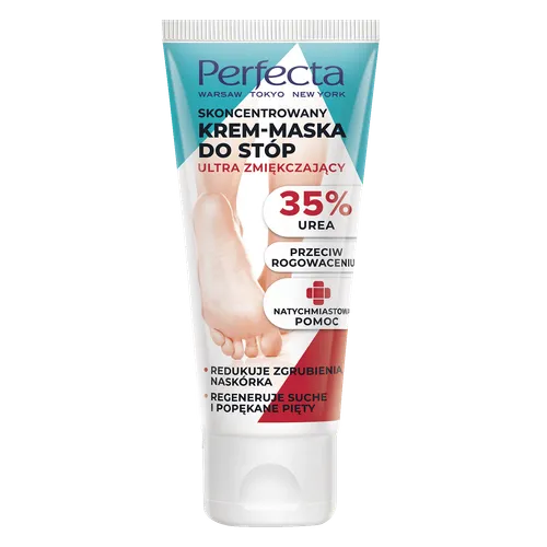 Perfecta Skoncentrowany krem-maska do stóp ultra zmiękczający `35% Urea`