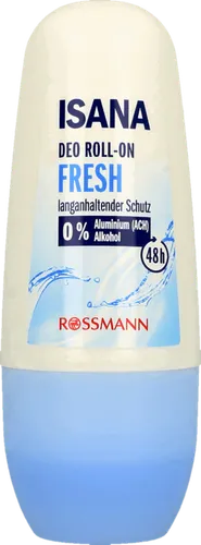Isana Fresh Deo Roll-on 48h (Dezodorant w kulce bez alkoholu i aluminium)