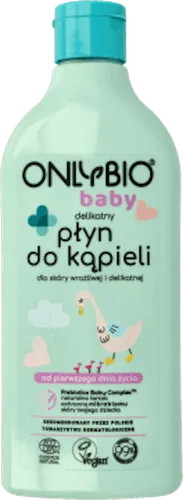 OnlyBio Baby, Delikatny płyn do kąpieli dla skóry wrażliwej i delikatnej