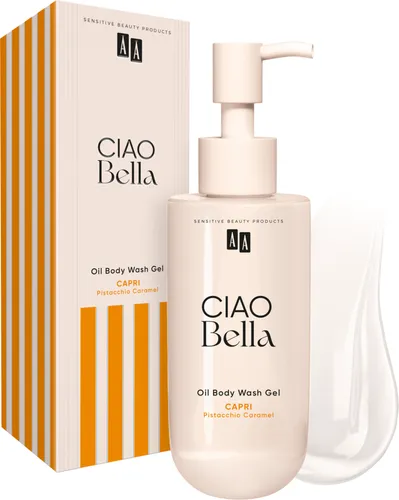 AA Ciao Bella, Capri Pistacchio Caramel, Oil Body Wash Gel (Olejkowy żel do mycia ciała)