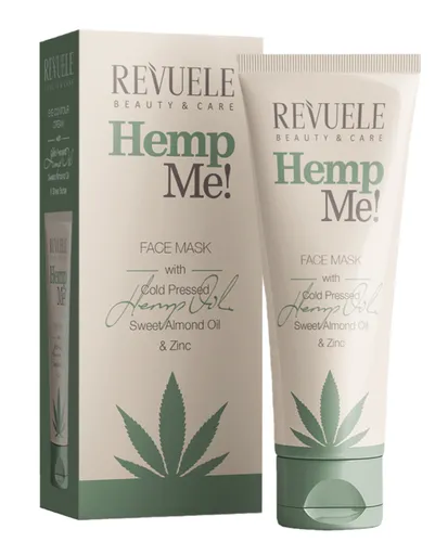 Revuele Hemp Me! Face Mask with Cold Pressed Hemp Seed Oil Sweet Almond Oil & Zinc (Maska do twarzy)