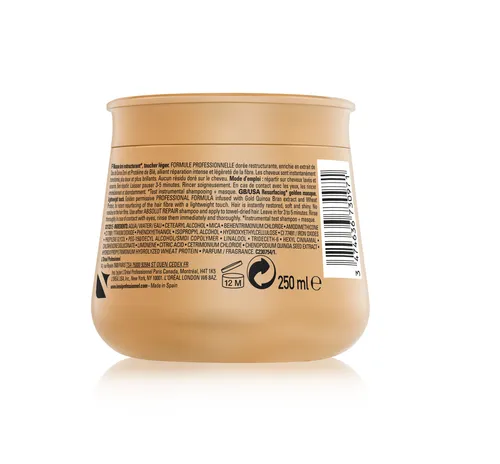 L'Oreal Professionnel Serie Expert, Absolut Repair Gold Quinoa, Resurfacing Golden Masque (Złota maska do włosów zniszczonych) - 3