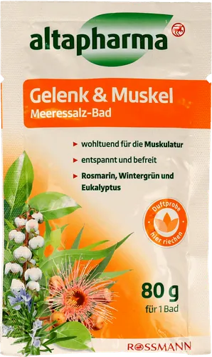 Altapharma Gelenk & Muskel Meeressalz -Bad (Sól do kąpieli `Rozmaryn`)