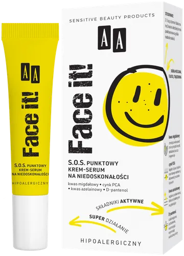 AA Face It!, S.O.S. Punktowy krem-serum na niedoskonałości