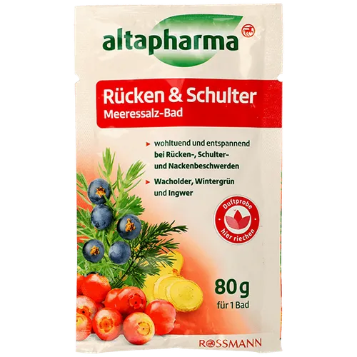 Altapharma Sól morska do kąpieli `Jałowiec & imbir & gruszyczka`