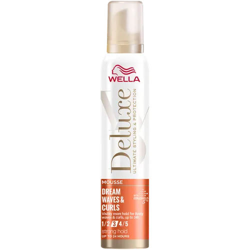Wella Deluxe, Dream Waves & Curls Mousse (Mocna pianka do stylizacji włosów kręconych)