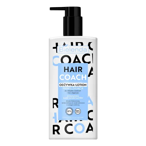 Bielenda Hair Coach, Odżywka-lotion nawilżająca do włosów cienkich i bez objętości