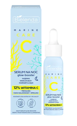 Bielenda Marine Care C, Serum na noc glow-booster głeboko nawilżająco-rozświetlające - 1