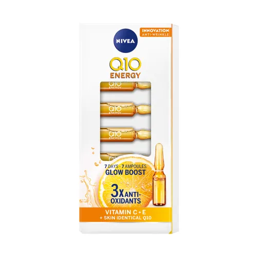 Nivea Q10 Energy, 7-dniowa kuracja w ampułkach